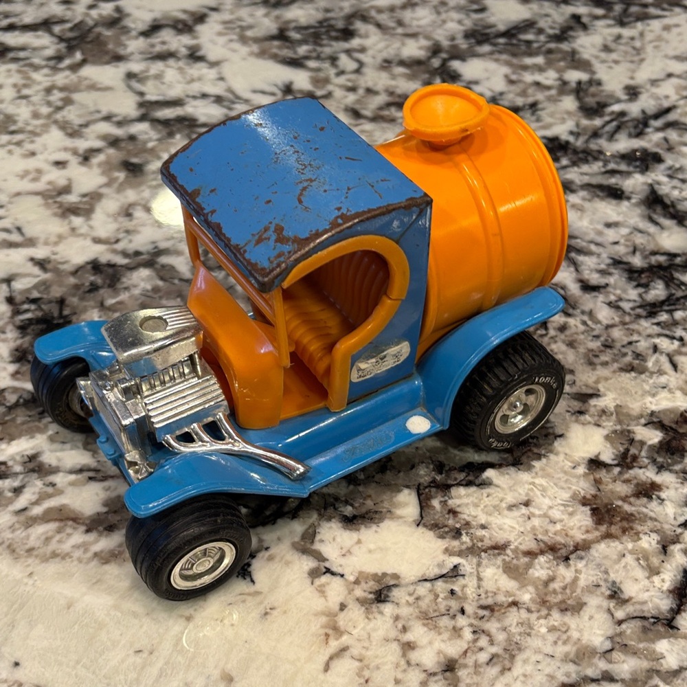 Tonka Blue and Orange Kids Toy Vintage-style Cement Mixer Truck